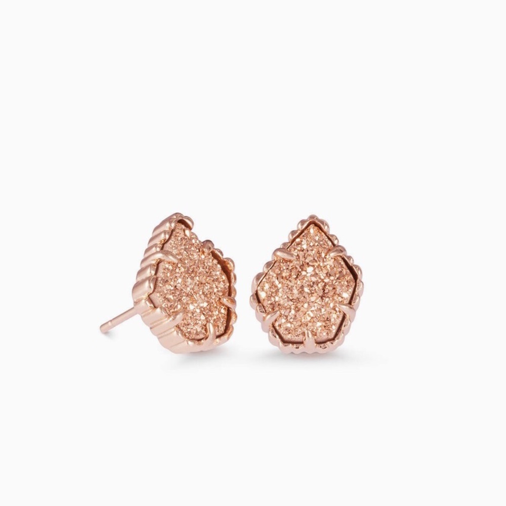 Kendra Scott rose gold druzy studs